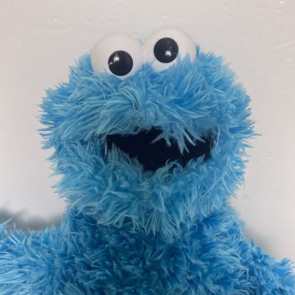 Cookie Monster Sesame Street Busch Gardens Blue Fury Googley Eyes Soft Cuddly - Picture 2 of 10